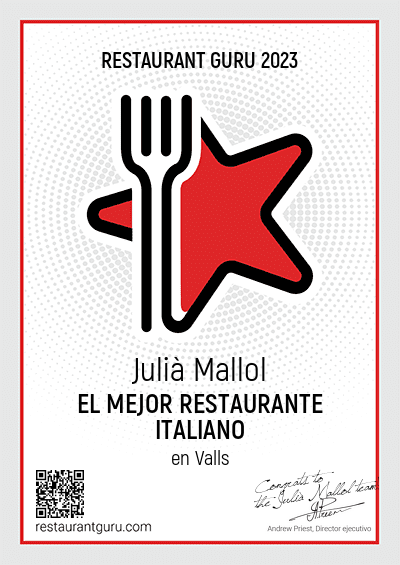 Premio Julia Mallol Restaurant Guru 2023